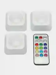 Беспроводные светодиодные лампы для шкафа, RGB, 3шт