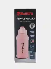 Термобутылка Sakura 2в1 (0,9) TM-03-900P с труб. розовый