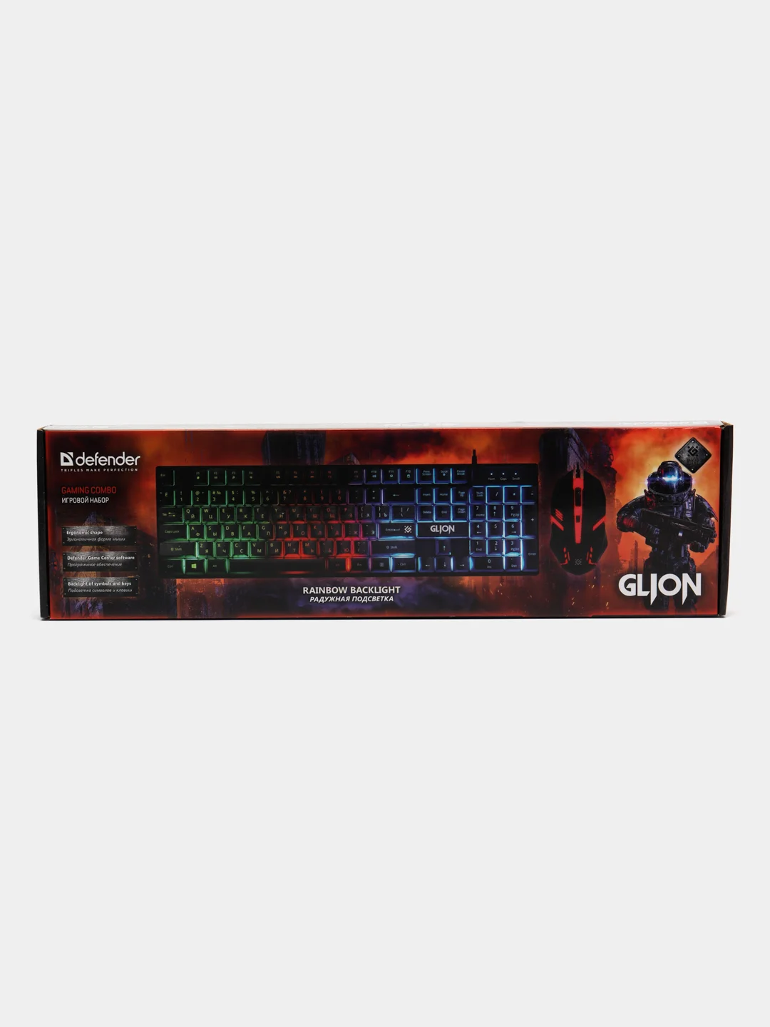 Игровой набор Defender Glion C-123 RU,Light,мышь+клавиатура