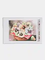 Золотой набор для вышивания "Цветы", 10*14 см