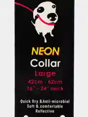 Ошейник для собак DOOG "NEON RIN TIN TIN", чёрно-розовый, L, 42-62см