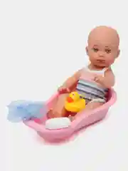 Кукла пупс с ванночкой