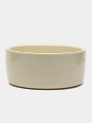 Миска керамическая для собак SCRUFFS "Icon Dog Food", кремовая, 19х19х8см, 1600мл