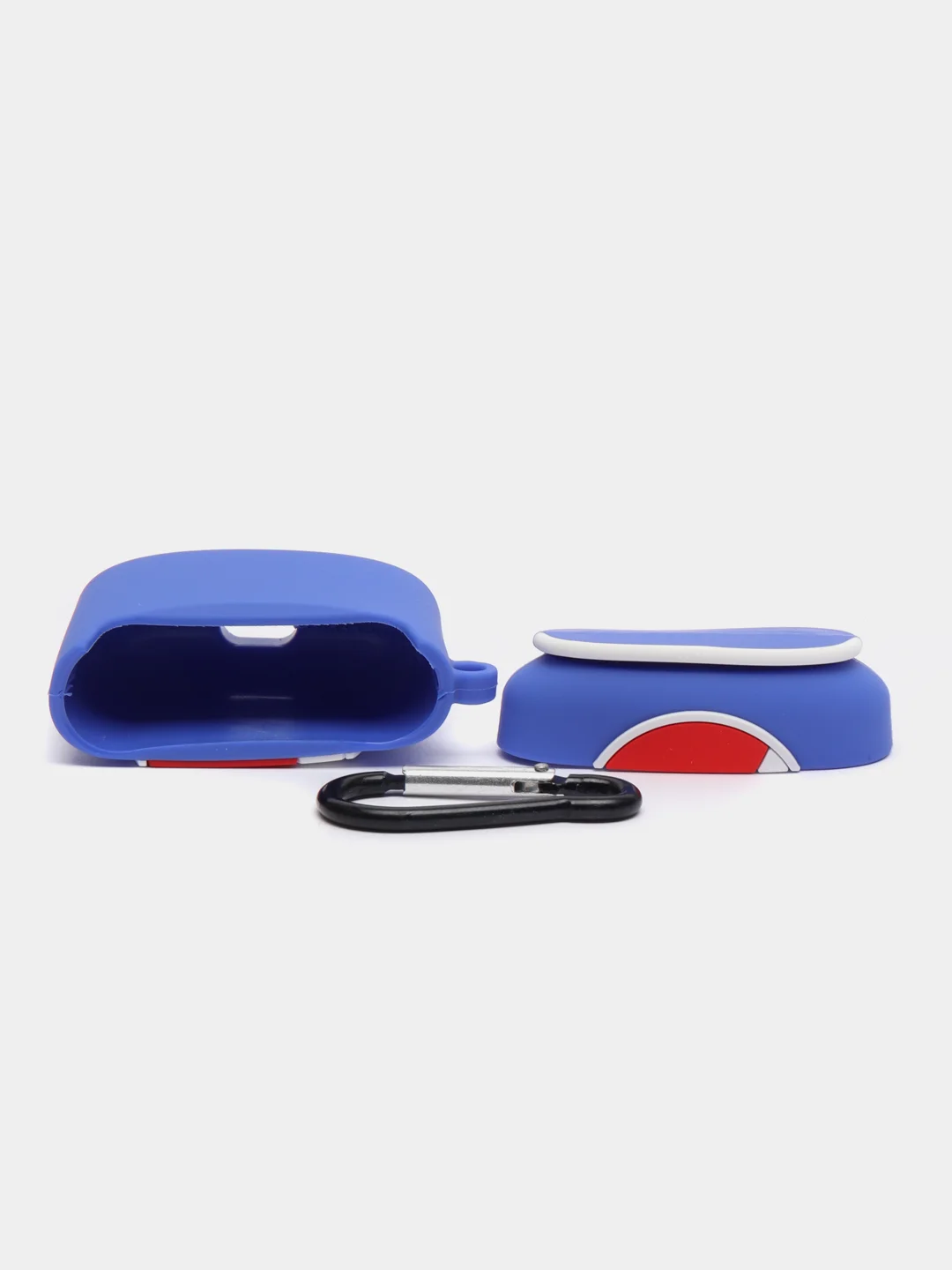 Синий чехол для беспроводных наушников Apple AirPods 1 / 2 / 3 / Pro (Аирпод)