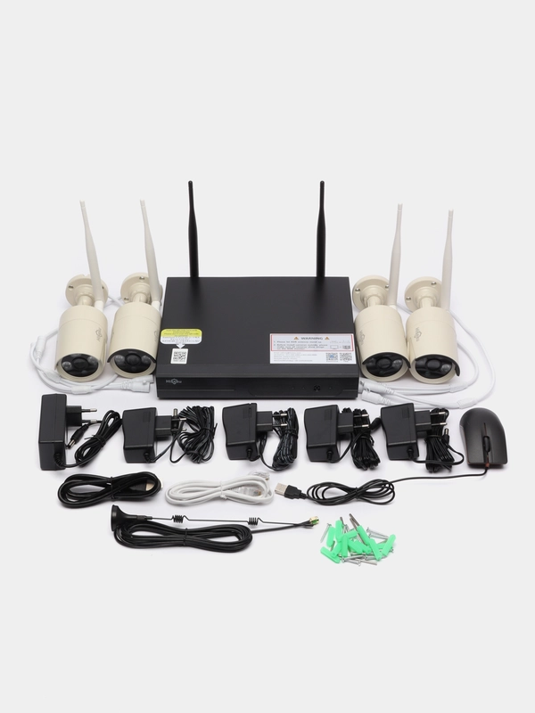 Комплект камер уличного видеонаблюдения 8-канального (беспроводной) Wi-Fi 3MP