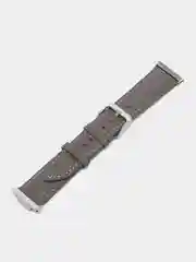 Серый кожаный ремешок для смарт часов 20мм экокожа с адаптером для Huawei Watch Fit 2, браслет