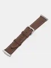 Коричневый кожаный ремешок для смарт часов 20мм экокожа с адаптером для Huawei Watch Fit 2, браслет
