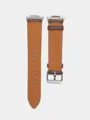 Коричневый кожаный ремешок для смарт часов 20мм экокожа с адаптером для Huawei Watch Fit 2, браслет