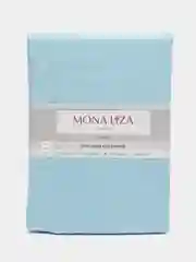 Голубой простынь на резинке Mona Liza Сатин 180*200*25 Зеленая Голубая Розовая