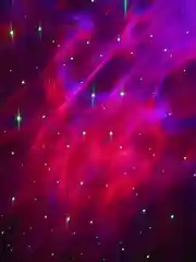 Белый ночник проектор звездное небо "Космонавт"