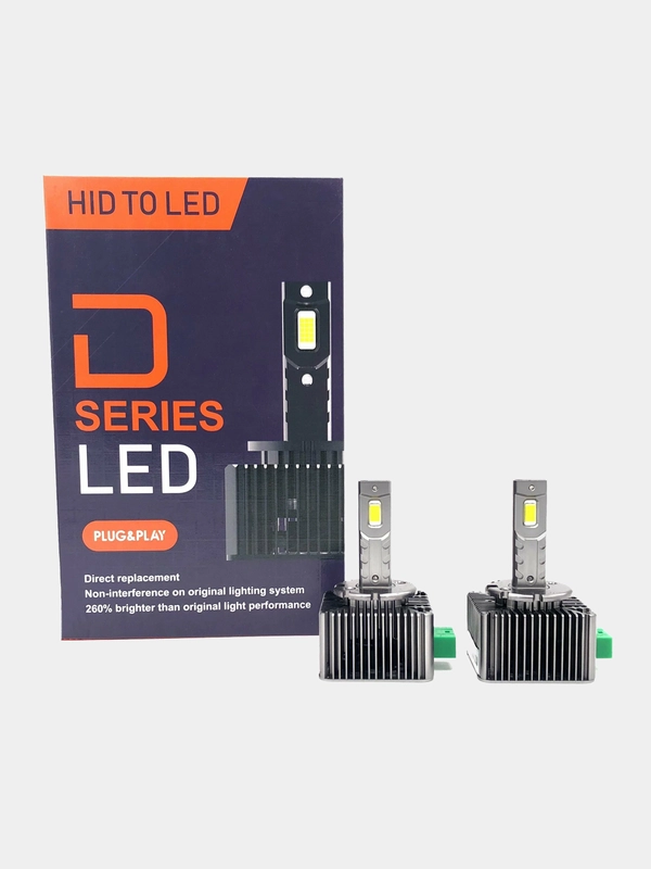 Светодиодные LED лампы вместо штатного ксенона,5500к, комлект 2шт