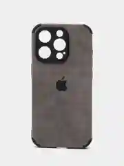 Серый чехол на айфон 11, 14, 14 Pro, 14 Pro Max, 15, с усиленной защитой углов