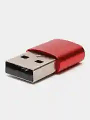 Красный переходник Type-C на USB 3.0, адаптер для смартфона, планшета, для мобильных устройств