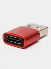 Красный переходник Type-C на USB 3.0, адаптер для смартфона, планшета, для мобильных устройств
