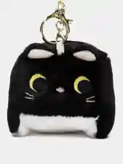 Черный брелок мягкая игрушка Котокуб, кот Акула, Куроми, Стич и другие