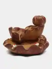 Бежевый подставка для благовоний стелющийся дым / Аромалампа Рыбки