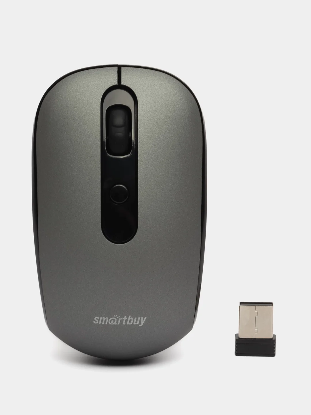Серебряный бесшумная беспроводная мышь Smartbuy One SBM-262AG