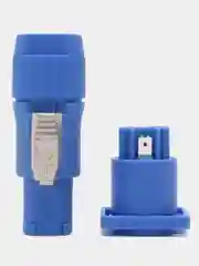 Разъем POWERCON тип A 3pin (PT-010) голубой, комплект штекер на кабель + гнездо на корпус