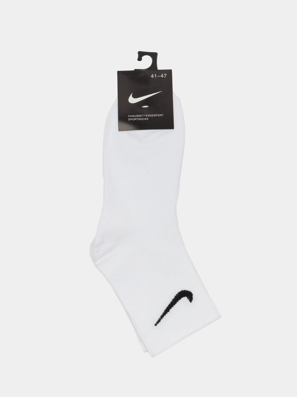 Носки средней длины с логотипом Nike белого цвета 1 пара,2 пары,3 пары,5 пар,унисекс