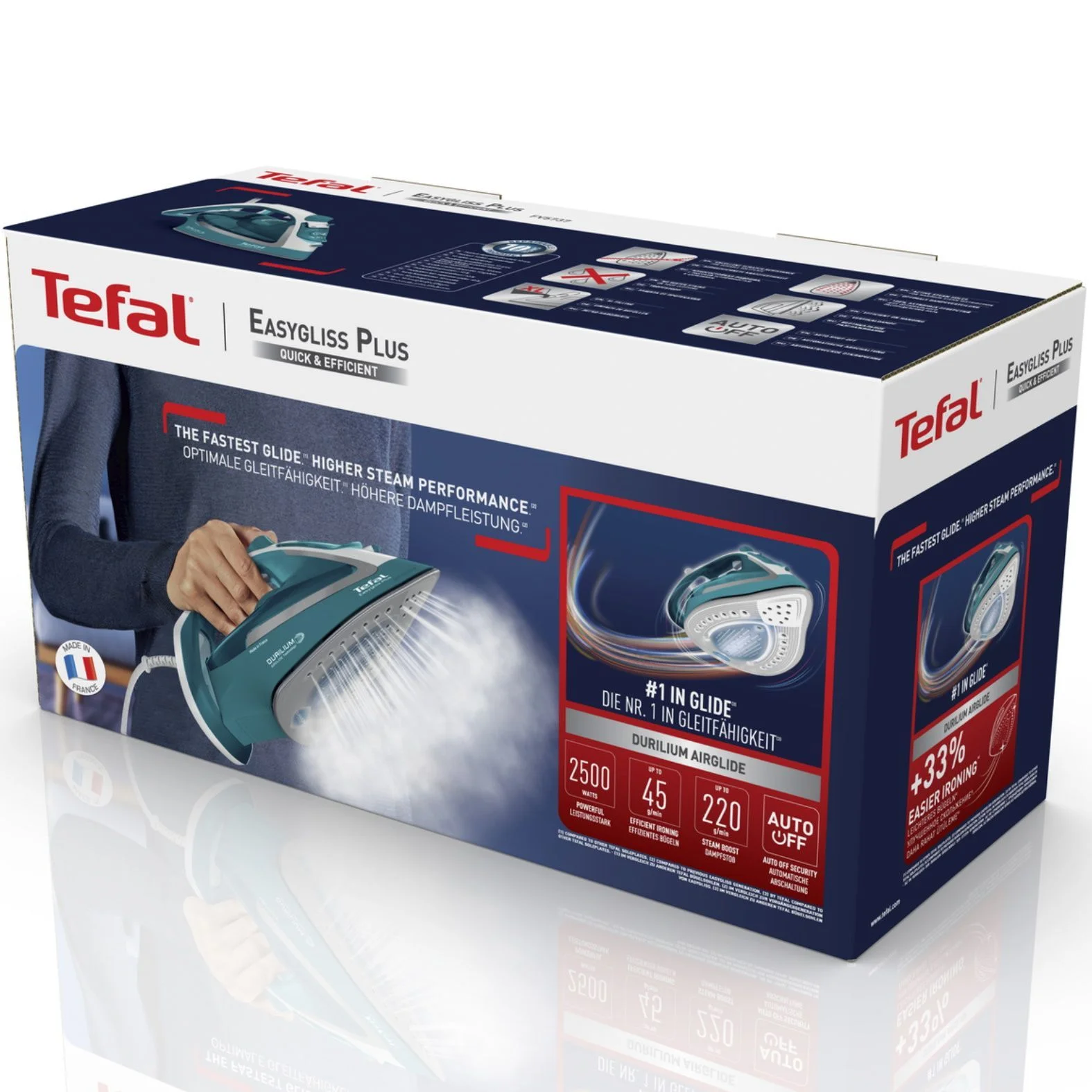 Паровой утюг Tefal Easygliss Plus FV5737E0 c паровым ударом 220 г/мин