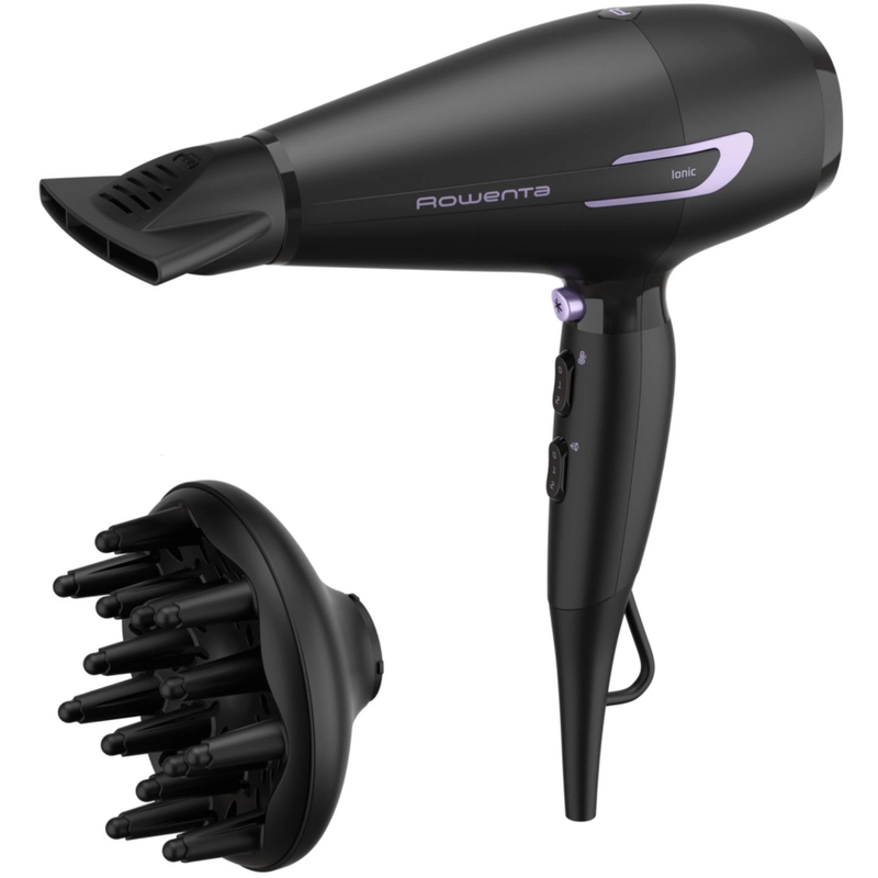 Фен для волос Rowenta Pro Power+ CV7210F0, с насадками, ионным генератором, 2200 Вт