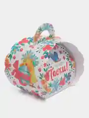 Белый коробка подарочная для яиц "Пасха"