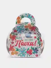 Белый коробка подарочная для яиц "Пасха"