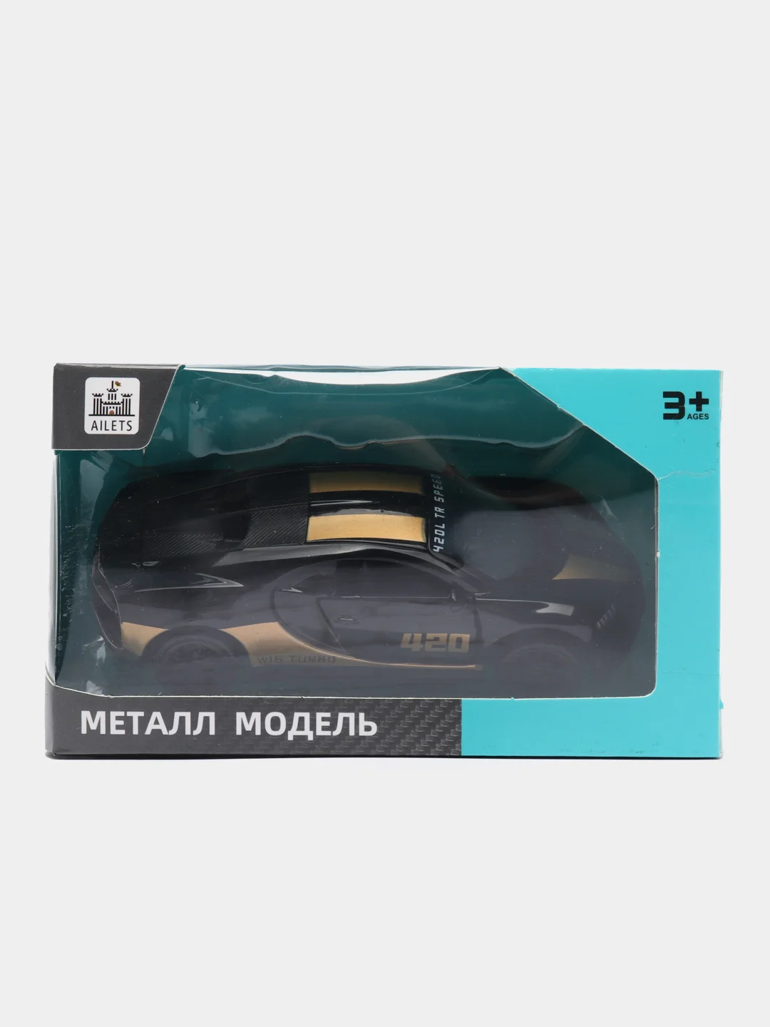 Машина бугатти металлическая
