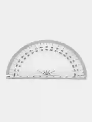 Транспортир прозрачный, 180 градусов, 12 см