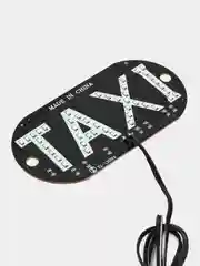 Табличка "Taxi" Такси светодиодная со штекером, в прикуриватель,с проводом, на присосках