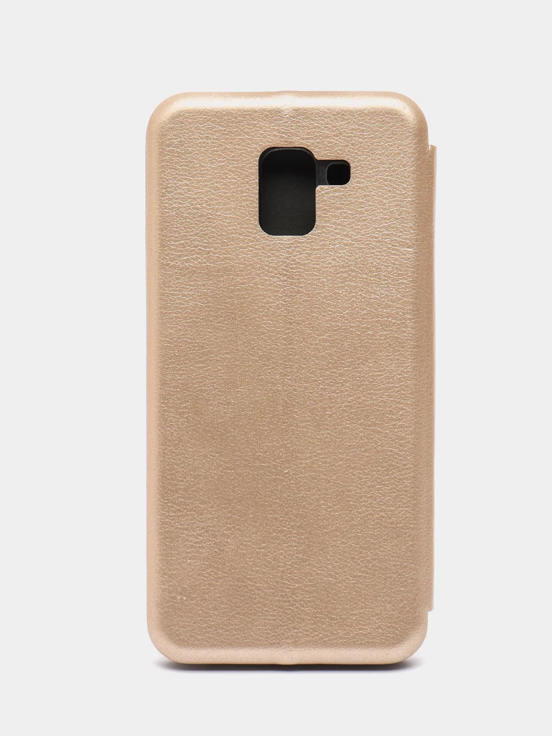 Золотой чехол книжка с карточкой для Samsung J6 2018