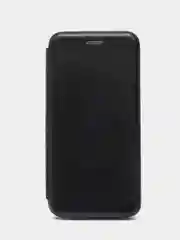 Черный чехол книжка с карточкой для Samsung J6 2018