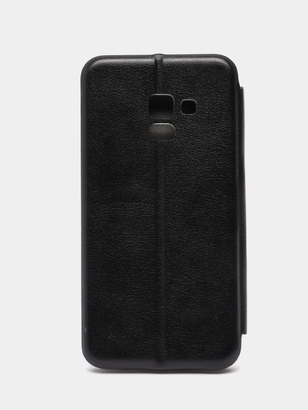 Черный чехол книжка с карточкой для Samsung A8 2018