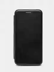 Черный чехол книжка с карточкой для Samsung A8 2018