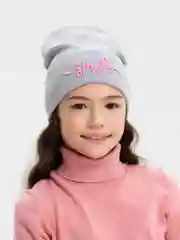 Демисезонная шапка для девочки 3-7 лет. Шапка для девочки на осень