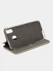 Золотой чехол книжка с карточкой для Samsung M20