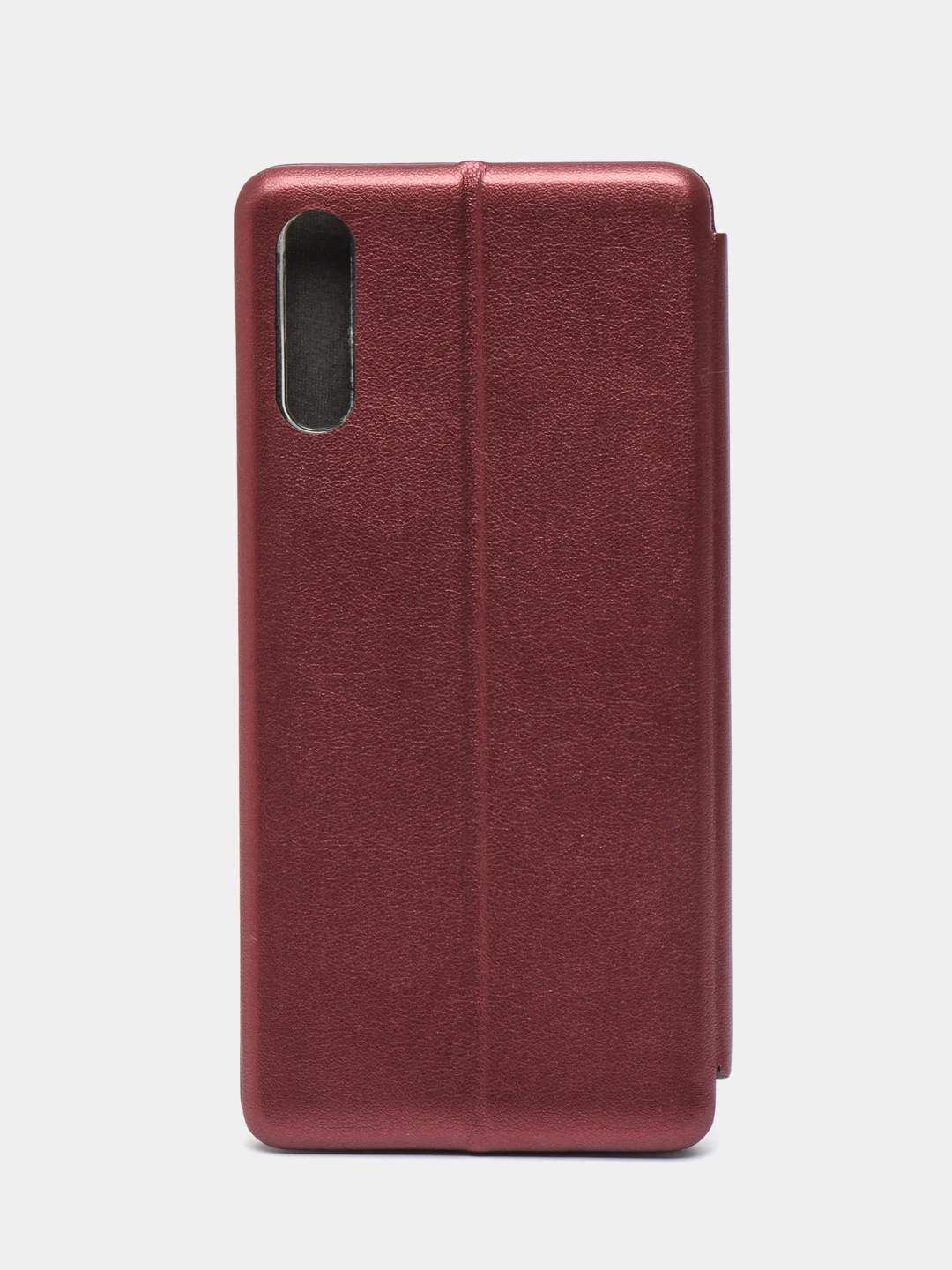 Бордовый чехол книжка с карточкой для Samsung A70