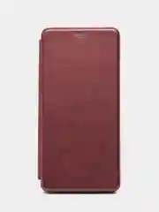 Бордовый чехол книжка с карточкой для Samsung A70
