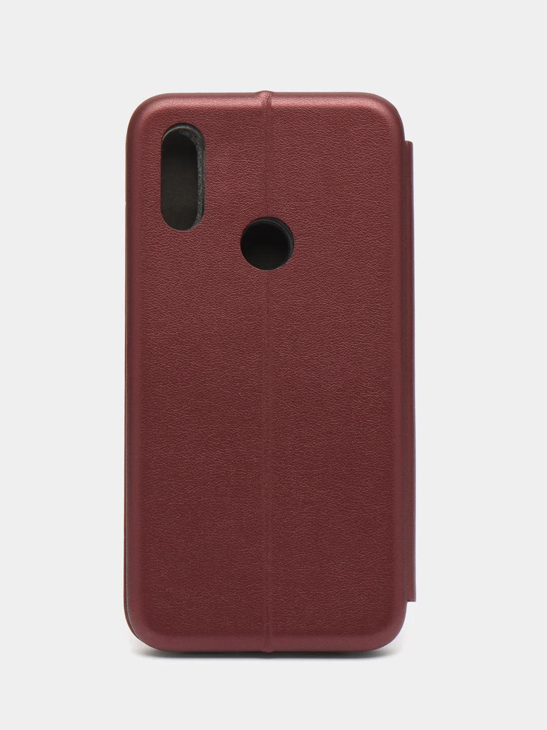 Бордовый чехол книжка с карточкой для Xiaomi redmi 7