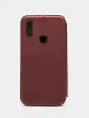 Бордовый чехол книжка с карточкой для Xiaomi redmi 7