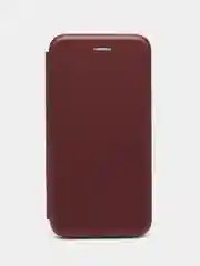 Бордовый чехол книжка с карточкой для Xiaomi redmi 7