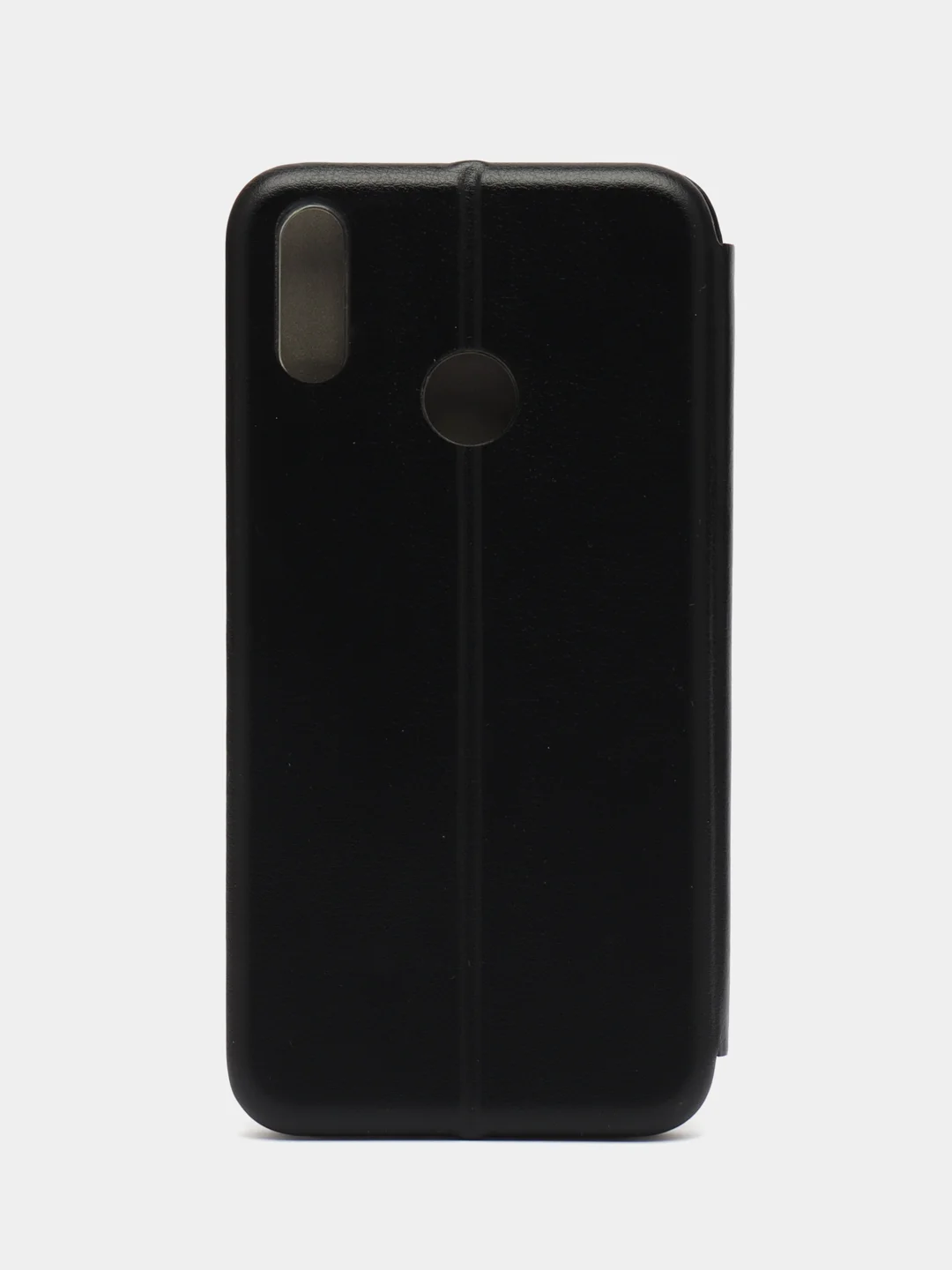 Черный чехол книжка с карточкой для Huawei Y7 2019