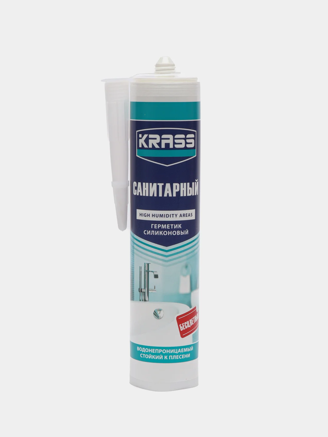 Прозрачный герметик силиконовый KRASS 300мл