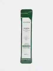 Зеленый sadoer Очищающая кислородная пузырьковая маска  Centella Bubbles Mask, 4 мл