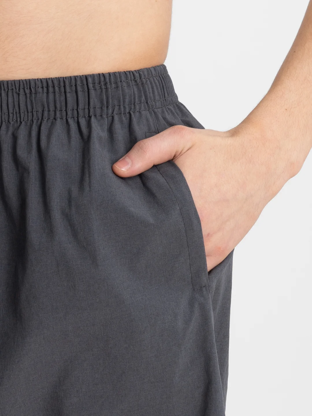 Серый trendd / Шорты базовые Unisex с карманами и эластичной талией