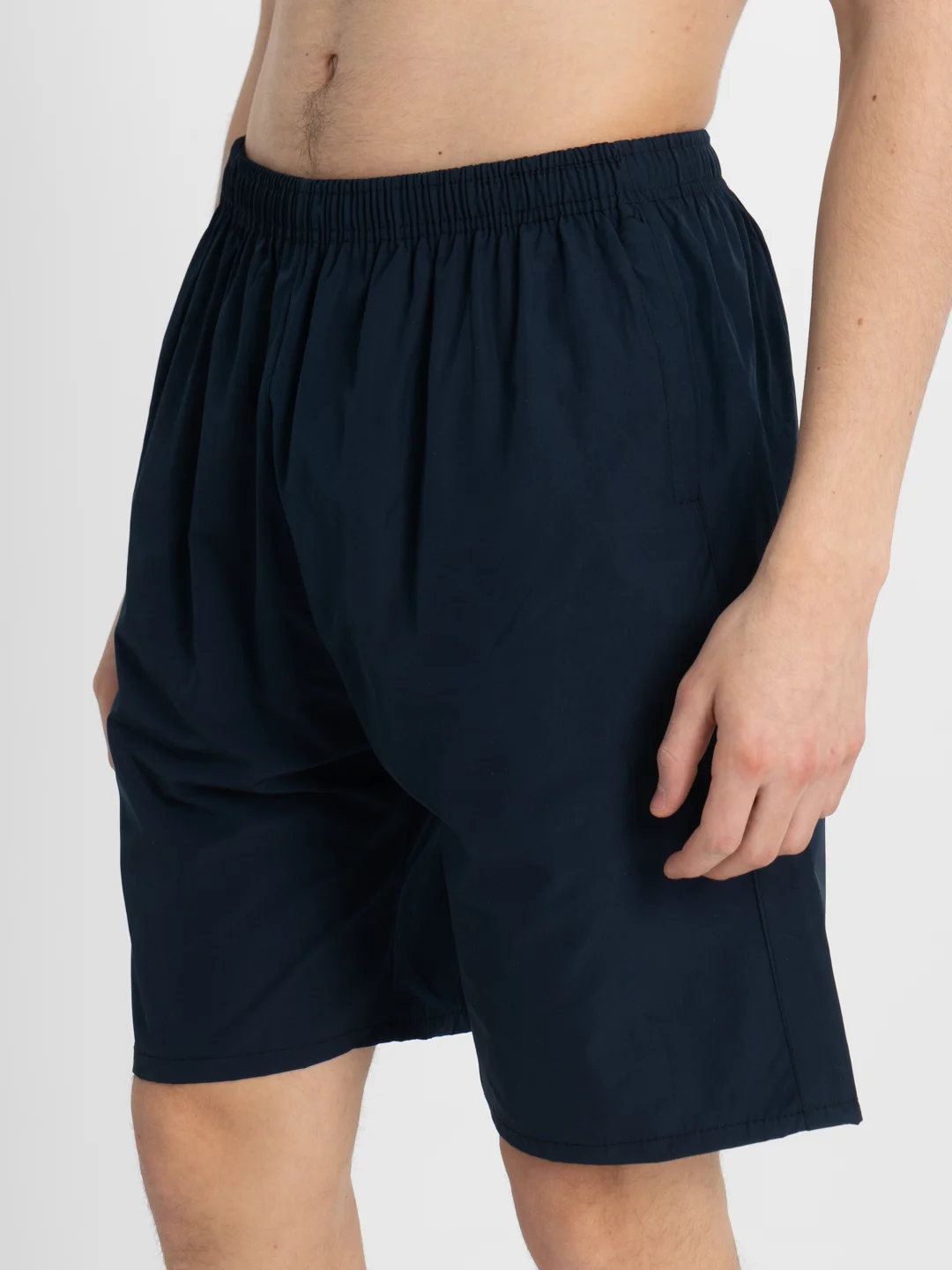 Темно-синий trendd / Шорты базовые Unisex с карманами и эластичной талией