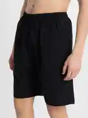 Черный trendd / Шорты базовые Unisex с карманами и эластичной талией