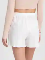 Бежевый шорты женские, хлопковые, летние