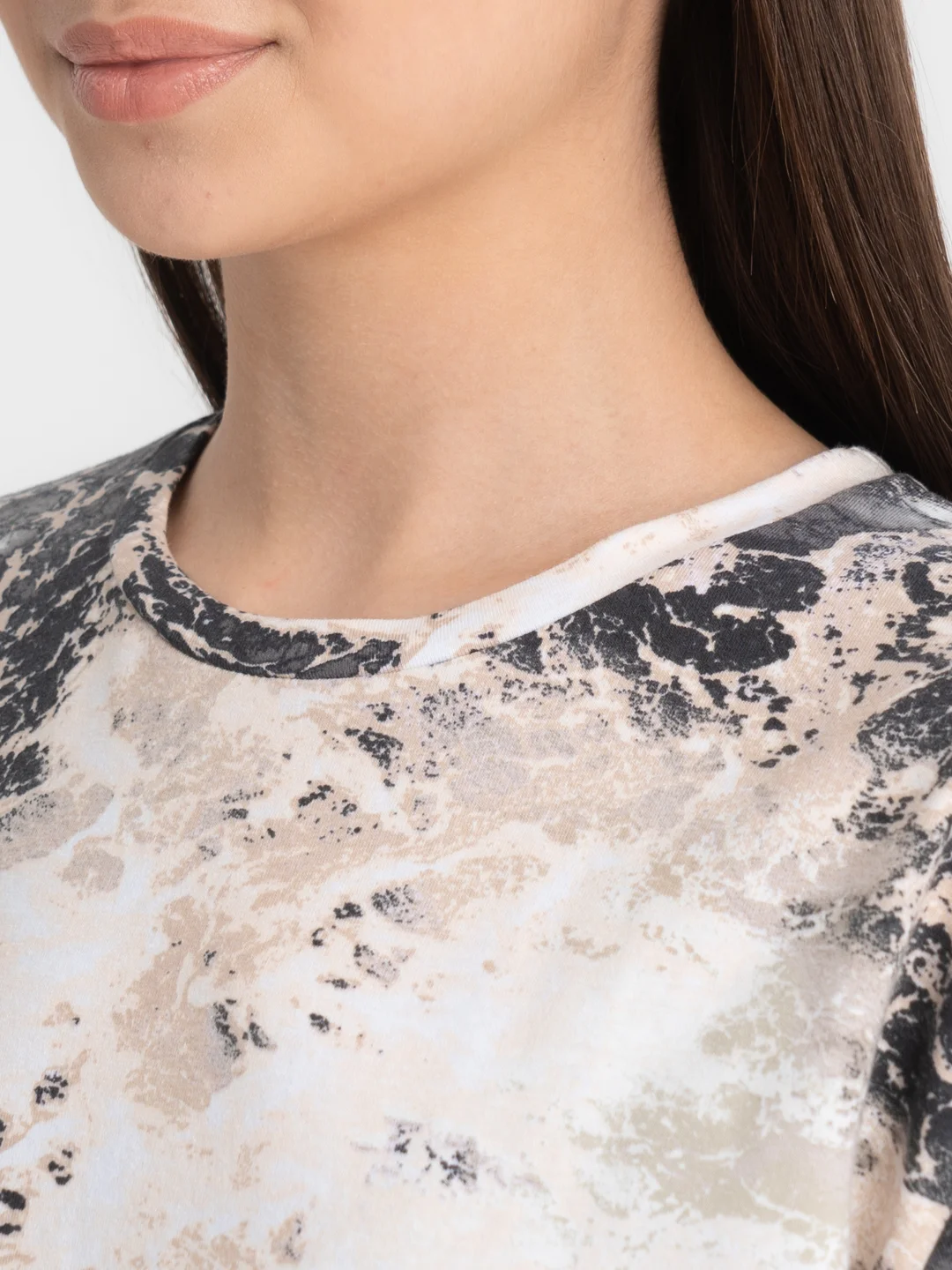 Серый платье-футболка Oversize, короткая туника, большие размеры 42-60