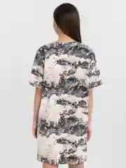 Серый платье-футболка Oversize, короткая туника, большие размеры 42-60